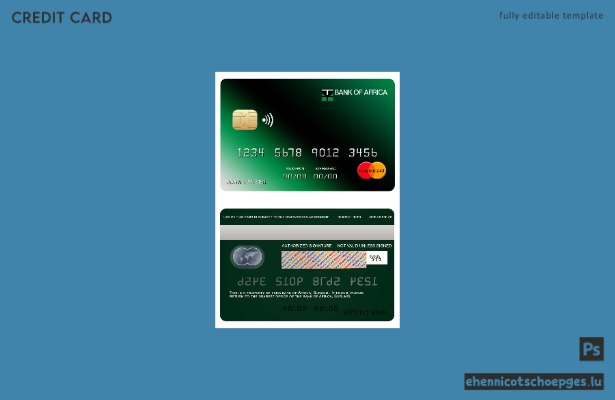 Burundi Africa Bank Mastercard Beispielvorschau